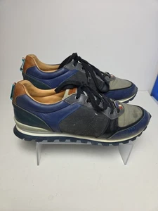 Royal Albatross Mens 11 Blue Spikeless Leather Vibram Golf Shoes Handmade Italy - Picture 1 of 8