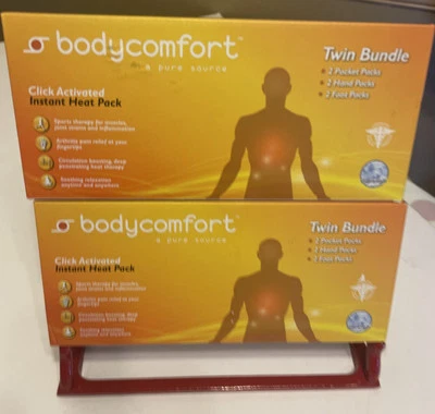 2 Box Lot, Body Comfort Twin Bundle Click Activated Instant Heat Packs NEW - Image 1 of 3