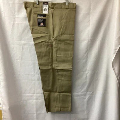 Pantalones de trabajo Dickies para hombre 44 X 30 sarga doble rodilla calce suelto pierna recta bronceado Foto 1 de 4