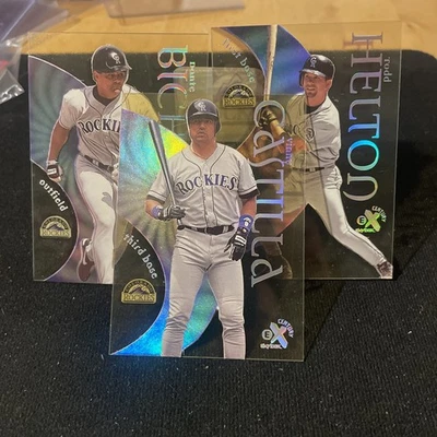 Colorado Rockies 1999 Skybox EX - Helton, Castilla & Bichette - Image 1 of 4