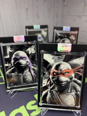 2025 Hasbeenz Teenage Mutant Ninja Turtles Acrylic Sketch Card 1/1 Encased Set - Image 1 of 4