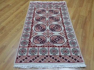 Alfombra bohemia, alfombra turca Oushak Ushak, alfombra de diseño contemporáneo 3x5 pies Foto 1 de 4