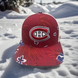 Montreal Canadians Hat '47 Brand Mystery Mesh Trucker "Tropical Snapback Cap H29 - Picture 1 of 8