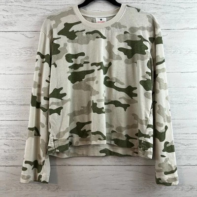 Sundry White Camo Oversized Crew Neck Sweatshirt Size XS - Image 1 of 4