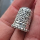 Antique Victorian Silver Thimble Charles Horner ,Chester 1894