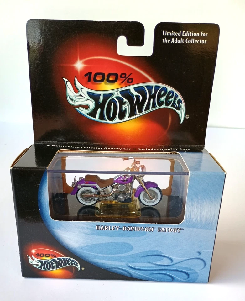 100% hot wheels blackbox harley-davidson fat boy motorcyle - Image 1 of 1
