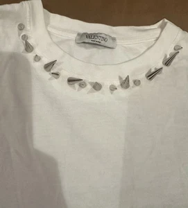 VALENTINO SPIKES T SHIRT SHORT SLEEVE - Picture 1 of 12