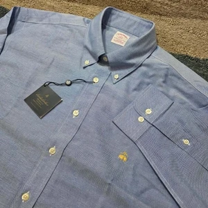 NWT Brooks Brothers 346 Non-Iron Supima Cotton Button-Down Size L - Picture 1 of 8