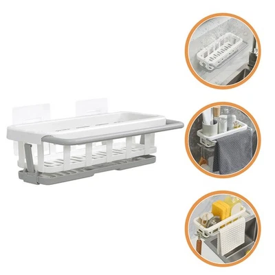  Kitchen Towel Rack Sponge Rag Holder Dish Cloth Holder Dish Cloth Drain Rack - Image 1 of 4