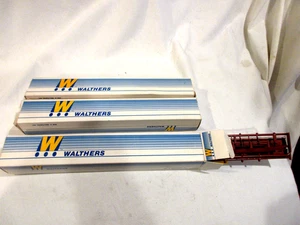 3-Walthers 75' TOFC Flat Cars 932-3955 Neu in OVP - Bild 1 von 3