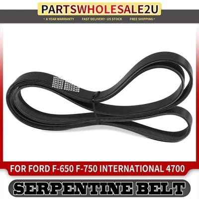 Cinturón serpentina 89,28" para Ford F-650 F-750 International 4700 Mack MRU Kenworth Foto 1 de 4