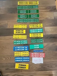 8x2 Rohrmarker Vinyl Schild Aufkleber Etikett Industrie OSHA GASKESSEL verschiedene Menge 3 - Bild 1 von 3