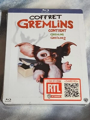 Gremlins 1 & 2 Blu-Ray Limited Edition Exclusive Jumbo OOP Steelbook New &Sealed - Image 1 of 2