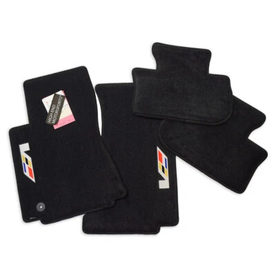NEW! 2009-2013 Cadillac CTS-V SEDAN Floor Mats Sideways Logos 4PC Instock - Imagem 1 de 3
