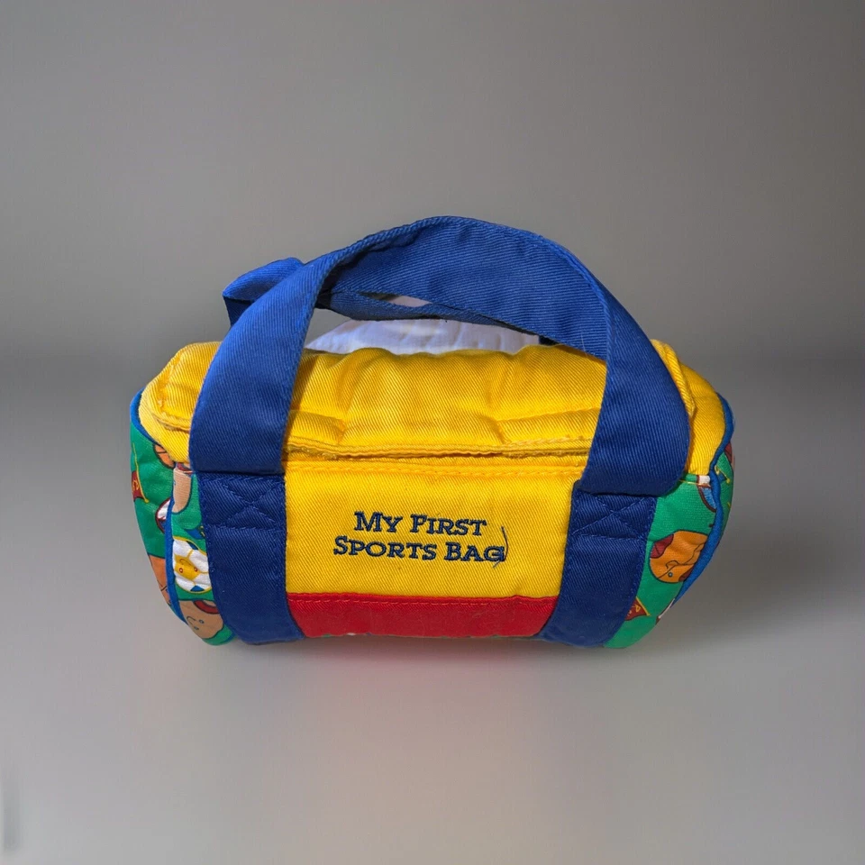 Baby Gund MVB My First Bolsa de Deportes Peluche Baloncesto Bonita #58341 Usada Foto 1 de 4