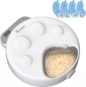 Automatic Cat Feeder Wet Food,Cordless Wet Pet Food Dispenser with 4 Ice Packs,4 - Picture 1 of 8