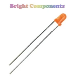 50 x Orange LED 3mm - Diffused - UK Seller - Picture 1 of 1