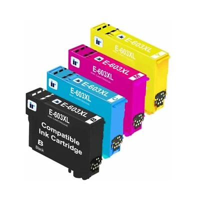 Non-OEM 603XL Ink Cartridges Fits for Epson XP2105 XP3100 XP3105 XP4100 WF-2830 - Image 1 of 4