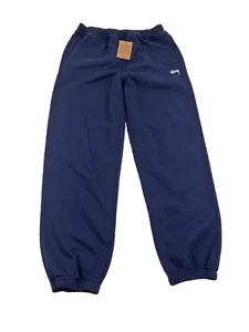 pantalón stüssy stock logo azul marino talla grande - Imagen 1 de 4
