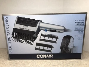 Conair 3-in-1 Styling Haartrockner 1875W mit 2 Geschwindigkeiten & 3 Aufsätzen Neu in OVP - Bild 1 von 2