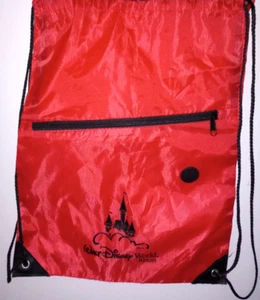Zaino Walt Disney World Resort con coulisse e tasca con cerniera - Rosso - Ottimo - Foto 1 di 4