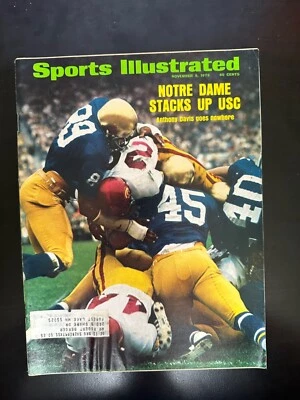 Revista Sports Illustrated SI Anthony Davis USC Trojans Notre 5 de noviembre de 1973 Foto 1 de 4