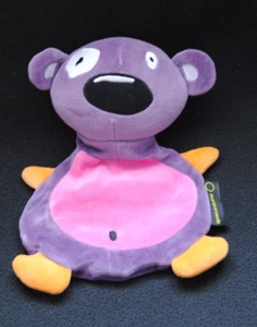Doudou plat marionnette MARQUE VERTE violet mauve rose TTBE - Picture 1 of 1
