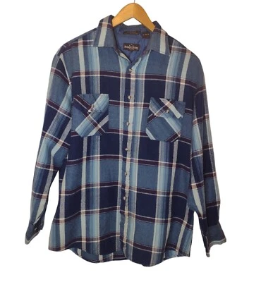 Northwest Territory 90s Men's Plaid Flannel Shirt Size L Vintage Grunge Outdoor  - Image 1 of 4