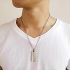 Men Prayer Pendant Necklace Stainless Steel Bible Oratio Dominica 20" Chain