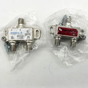 2 Way Coax Cable Digital Video Splitters High Performance 4.0db HD TV 2 Pack - Picture 1 of 3