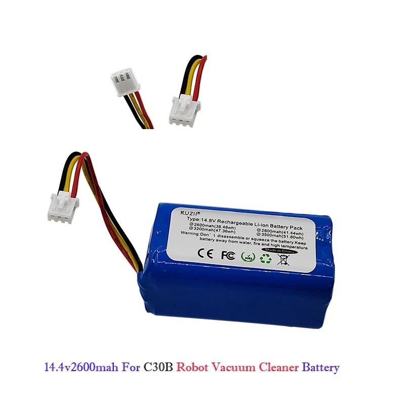 Rechargeable 14.4V 14.8v 2600mAh Battery For LIECTROUX C30B Robot Vacuum Cleaner - Image 1 of 4