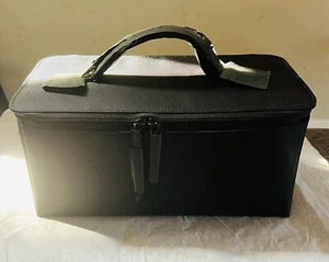 MAC Large Carry All Makeup Cosmetics Travel Bag 12x6x5 Black - Picture 1 of 7