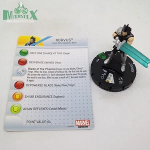 Heroclix Wolverine and the X-Men set Korvus #022 Uncommon figure w/card! - Picture 1 of 1