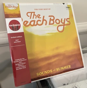 The Beach Boys Sounds Of Summer Sea Blue Vinyl 2xLP Brian Wilson Sealed New - Picture 1 of 2