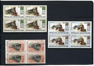 TRENES DE CENTROAFRICANA.- HÚNGARA.- 3 BKLT DE 4 - Imagen 1 de 1