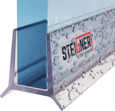 STEIGNER Joint de Douche Épaisseur Du Verre 7/8 MM, Tout Droit PVC UK24-08