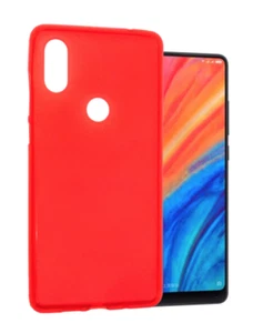 Funda Xiaomi Mi Mix 2S (4G) Carcasa Gel TPU Silicona PTG + Protector Rojo - Imagen 1 de 11