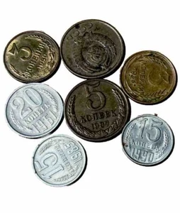 Nice Soviet Union 1956 Kopecs & Others Lot Of 7 Coins Look & Bid Buy Now!!! B#46 - Picture 1 of 2