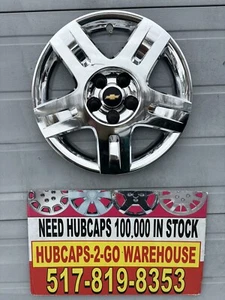 Chevrolet Hhr 2006-2011 Oem 16” Hubcap Chrome OneUsed Crack OEM Malibu 9595818 - Picture 1 of 9