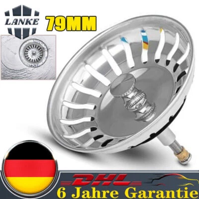 79mm Für Blanco Küchenspüle Badewannen Siebkörbchen Siebkorb Ablaufstopfen DHL - Bild 1 von 4