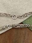 Fancy 1930s Art Nouveau Link Bracelet Solid Sterling 925 Silver Jewelry Vintage