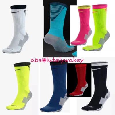 Nike Dry Squad Crew Football Gym Dri-Fit Unisex Socks Zonal Cushioning Cushioned - Image 1 of 4