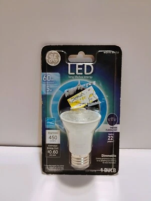GE LED Indoor Floodlight Bulb 5 Watt 60 W Replacement Warm White Dimmable - Image 1 of 2