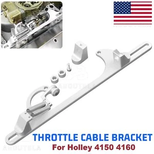 Throttle Cable Carb Bracket Adjustable Aluminum For Holley 4150 4160 Carburetor - Picture 1 of 16