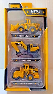Caterpillar Baufahrzeug Druckguss Radlader/Bagger/Dampfwalze NEU - Bild 1 von 6