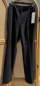 Goelia High Waisted Straight Leg Size US 8 Leisure Black Pants Full Length NWT - Picture 1 of 6