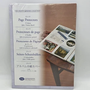 Creative Memories Page Protectors 12x15 Scrapbook 16 Sheets 2004 Sealed - Picture 1 of 5