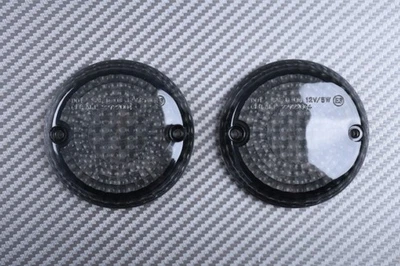 Cabochons Caches Clignotants Avant Fumés KAWASAKI ELIMINATOR600 ZL600 1986-1987 Foto 1 de 3