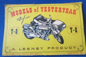 Matchbox Lesney Models of Yesteryear - Y8 - 1914 Sunbeam with Milford Sidecar - Picture 1 of 5