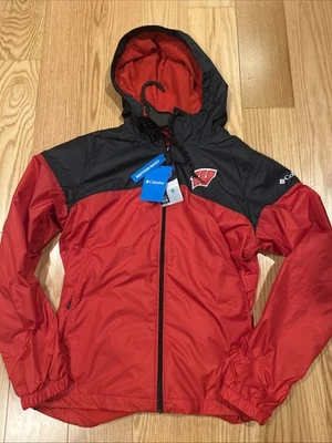 Columbia NCAA Wisconsin Badgers CLG Flash Forward Lined Jacket Women Sz M XL4241 - Image 1 of 4